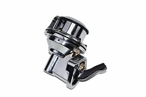 5 Star Speed Mechanical Fuel Pump 80 GPH 6 PSI Chrome Compatible with Chevy GMC Big Block 396 402 427 454