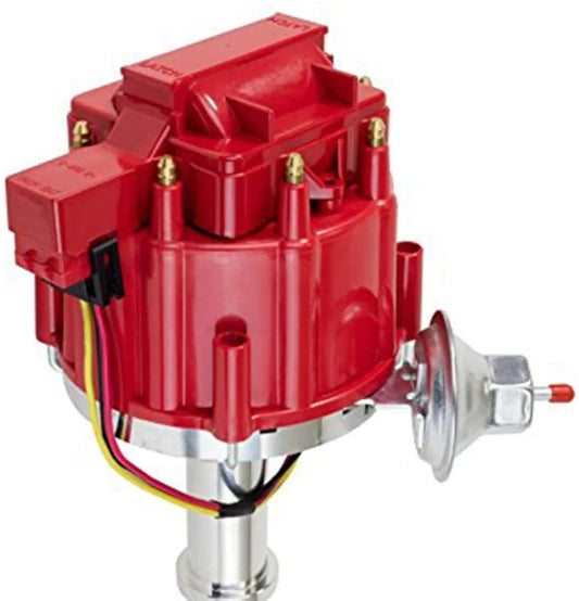 5 Star Speed HEI 65K Coil Distributor Compatible with Cadillac 472/500 V8 Red Cap