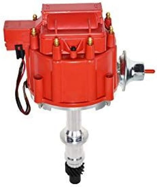 5 Star Speed HEI Distributor 65K Coil Compatible with Pontiac V8 301-455 Red Cap