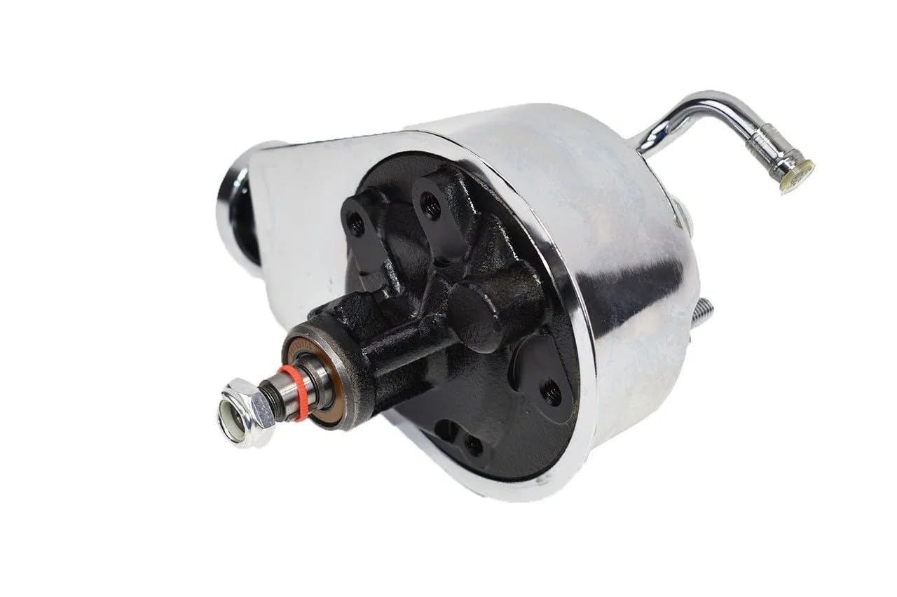 5 Star Speed Chrome Power Steering Pump Saginaw Style Compatible with Chevy GM 1955–1976