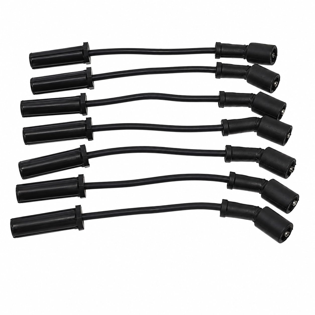 5 Star Speed 8.0mm Black Spark Plug Wire Set Compatible with Chevy GMC LS LS1 LS2 LS3 LS6 LS7 4.8L 5.3L 5.7L 6.0L 6.2L 7.0L Engines