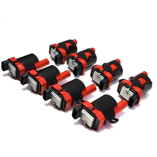 5 Star Speed GM 99-07 LSX High Performance Ignition Coils Set of 8 Red Compatible With LS Based Engines