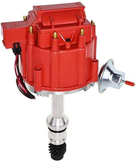 5 Star Speed HEI Distributor 65K Coil Compatible with Oldsmobile 260 307 350 455 V8 Red
