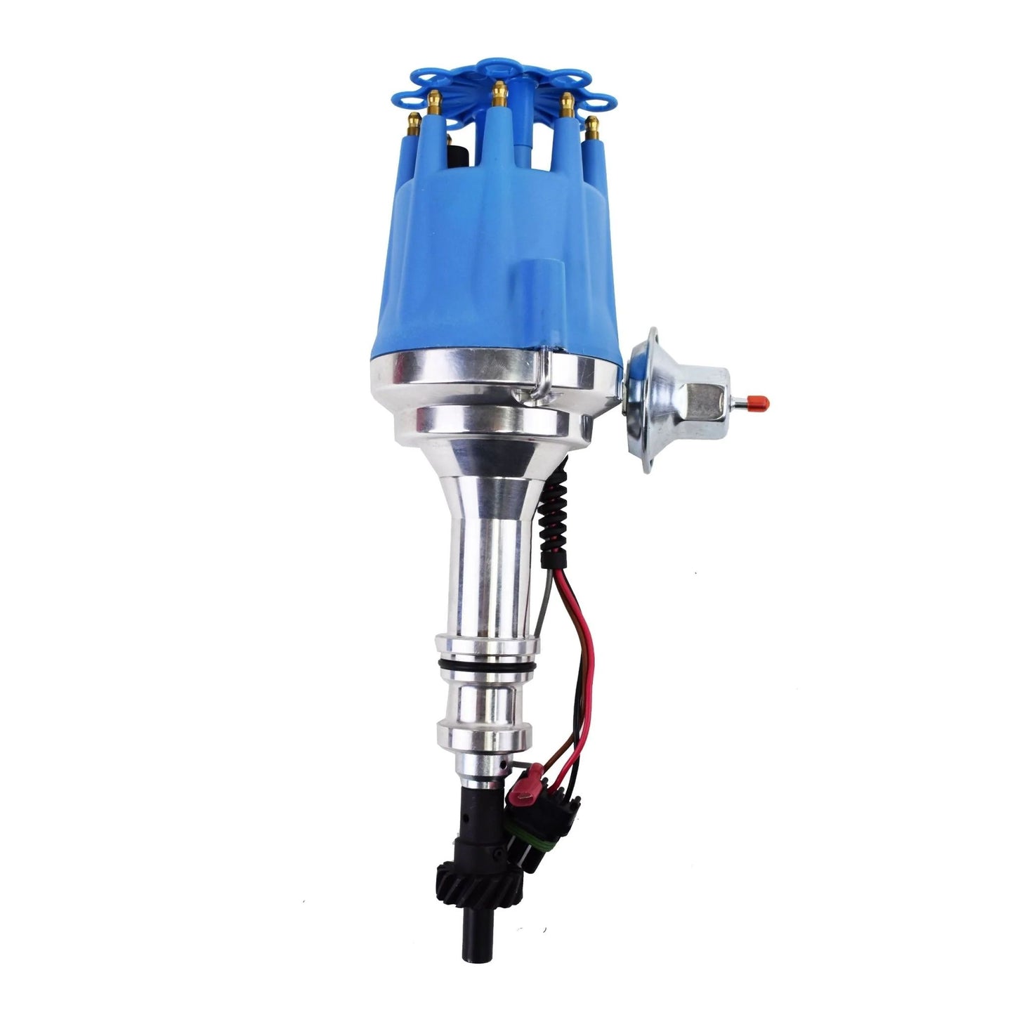 5 Star Speed Pro Series Ready to Run R2R Distributor Compatible with Ford 351C 351M 400M 370 429 460 BBF V8 Engine Blue Cap