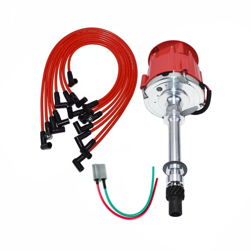 5 Star Speed Marine HEI Distributor Kit Compatible with Chevy SBC 305 307 327 350 400 Engines with 8.0mm Spark Plug Wires