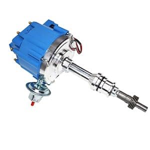 5 Star Speed HEI Distributor with High Output Coil Compatible with Ford 351W Windsor V8 Blue Cap