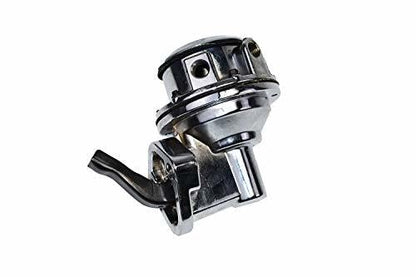 5 Star Speed Mechanical Fuel Pump 80 GPH 6 PSI Chrome Compatible with Chevy GMC Big Block 396 402 427 454