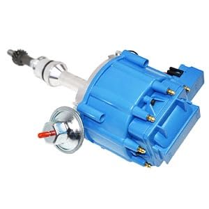 5 Star Speed HEI Distributor with High Output Coil Compatible with Ford 351W Windsor V8 Blue Cap