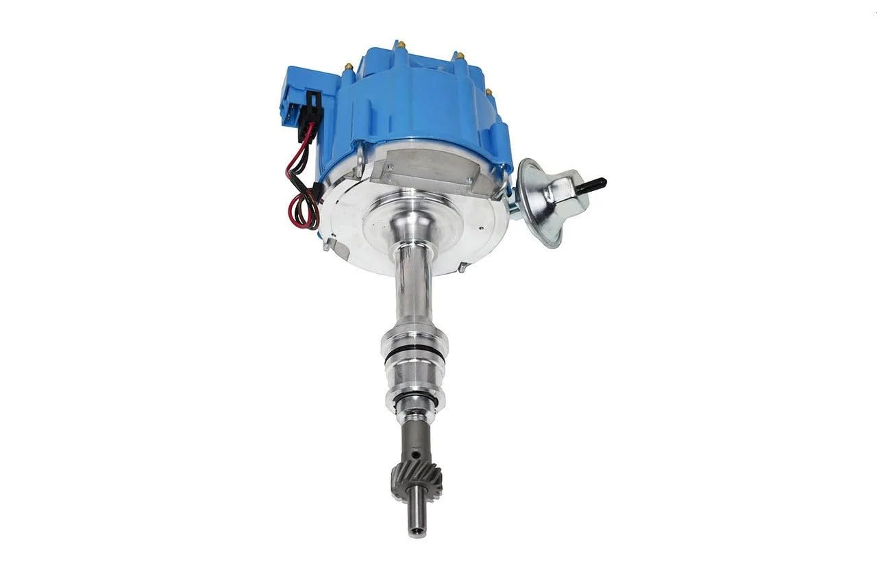 5 Star Speed HEI Distributor Blue Cap 65K Coil One Wire Compatible with Ford Small Block 260 289 302 5.0