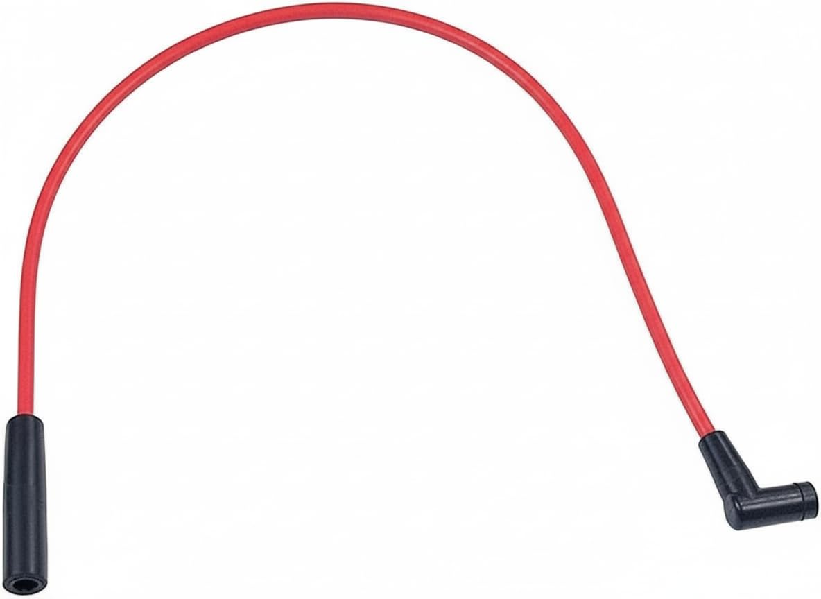 5 Star Speed 8.0mm Red Spark Plug Wire Set Compatible with AMC Jeep V8 290 304 343 360 390 401 HEI