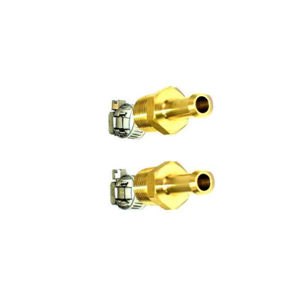 5 Star Speed 3/8" NPT to 3/8" Hose Fuel Line Fitting Kit with Hose Clamps