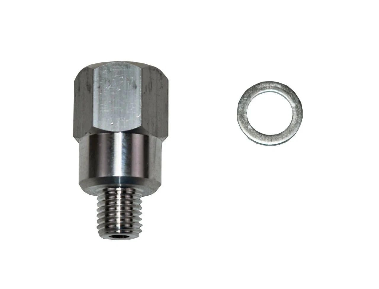 5 Star Speed M12 x 1.5 to 1/4 Inch NPT Coolant Temperature Sensor Adapter Compatible with GM LS LS1 LSX LS3 Engine Swaps, Includes Sealing Washer