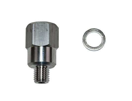 5 Star Speed M12 x 1.5 to 1/4 Inch NPT Coolant Temperature Sensor Adapter Compatible with GM LS LS1 LSX LS3 Engine Swaps, Includes Sealing Washer