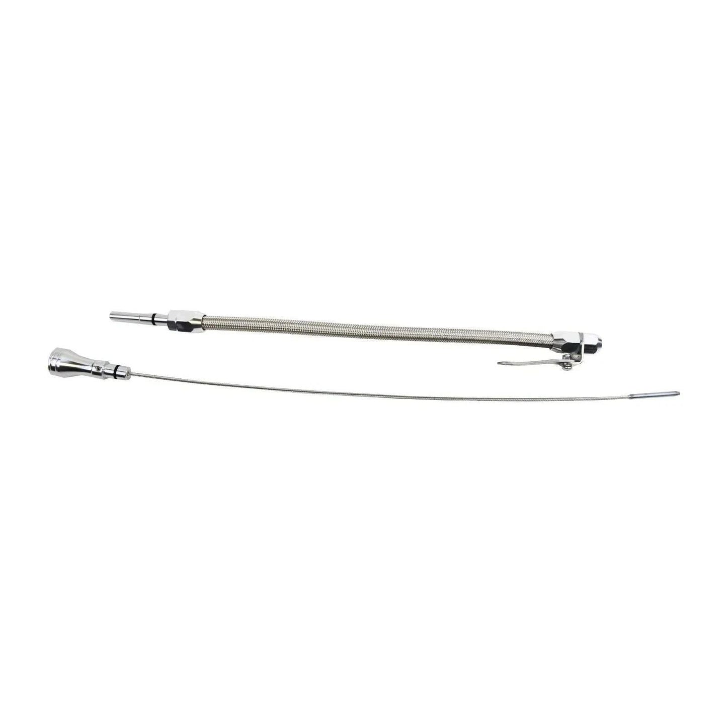 5 Star Speed Flexible Stainless Steel Oil Dipstick Compatible with LS Truck LSX LS1 LS2 LS6 4.8L 5.7L 6.0L 6.2L Engines, Braided Housing, Locking Handle