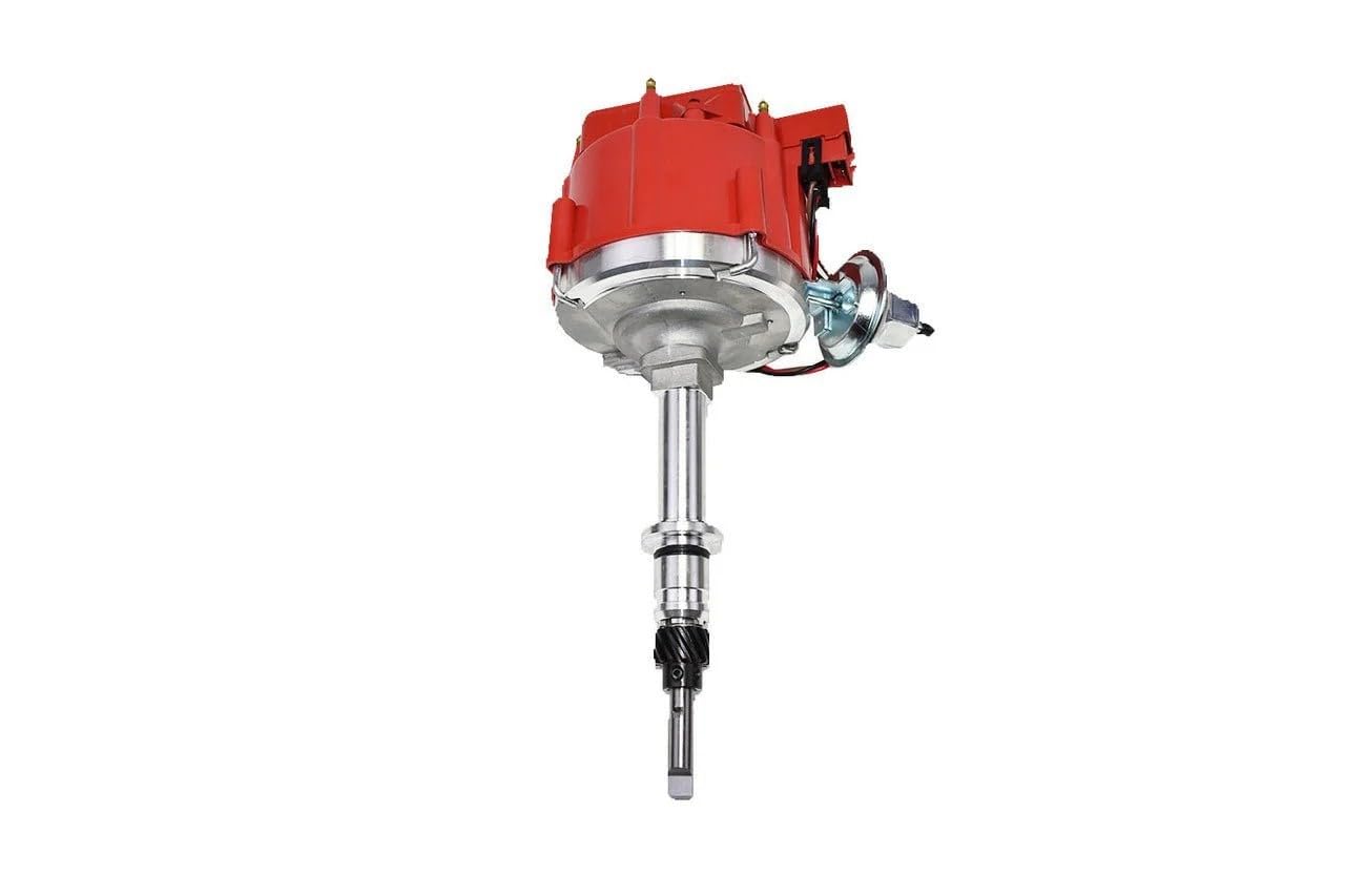 5 Star Speed HEI Distributor Compatible with Chevy GM 230 250 292 Inline 6 Engines with 65K Coil, Red Cap