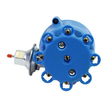 5 Star Speed Pro Series Ready to Run R2R Distributor Compatible with Ford 351C 351M 400M 370 429 460 BBF V8 Engine Blue Cap