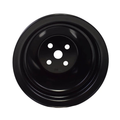 5 Star Speed Water Pump Pulley Double-Groove SWP Short Water Pump Compatible with Small Block Chevy SBC 262 265 267 283 302 305 307 327 350 400 Black Steel