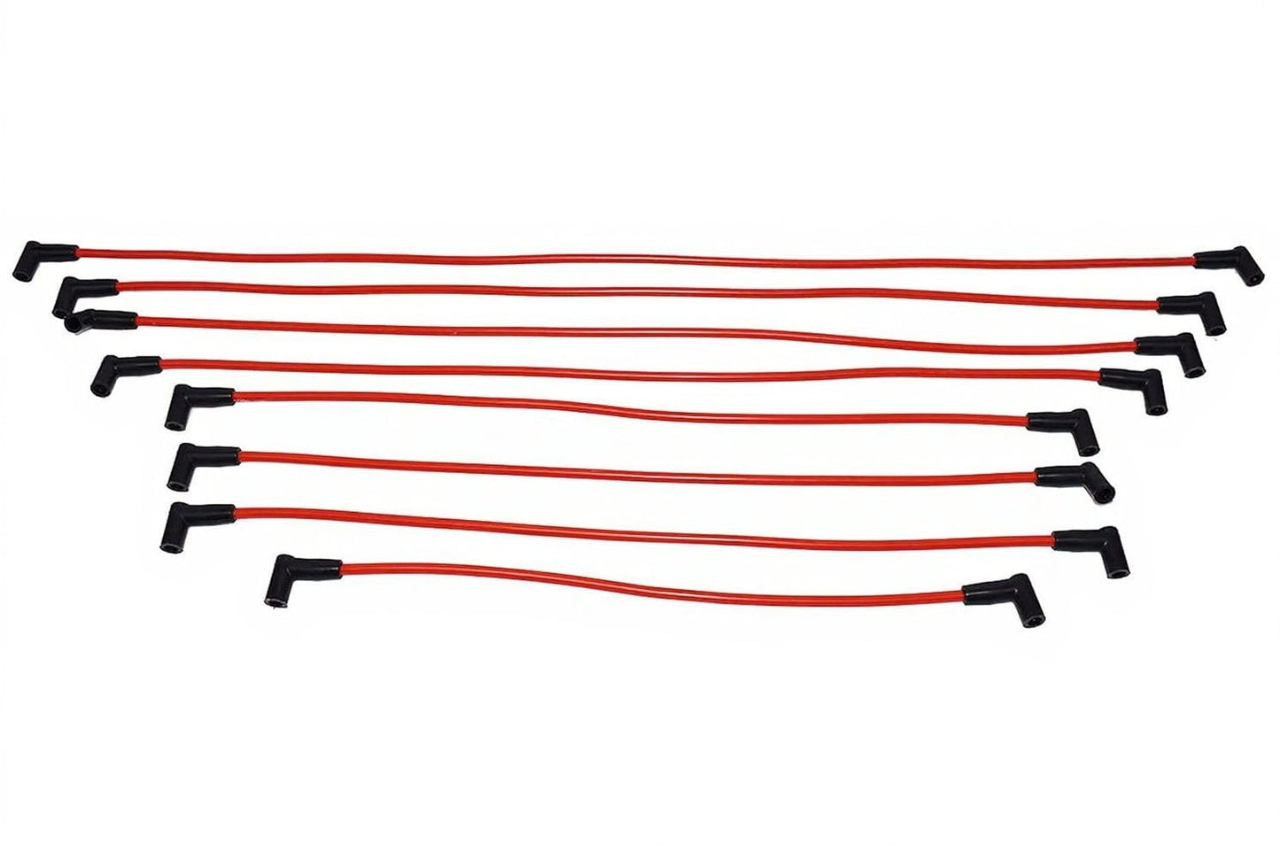 5 Star Speed HEI Distributor Kit Compatible with Chevy GM Small Block SBC 283 305 307 327 350 400 with 8.0mm Under Exhaust Spark Plug Wires Red Cap