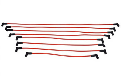 5 Star Speed HEI Distributor Kit Compatible with Chevy GM Small Block SBC 283 305 307 327 350 400 with 8.0mm Under Exhaust Spark Plug Wires Red Cap