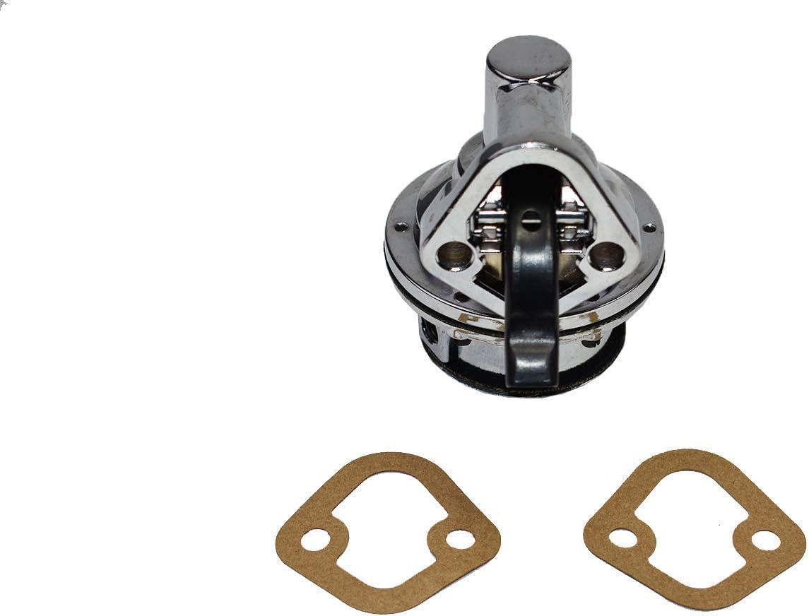 5 Star Speed Mechanical Fuel Pump 6 PSI 80 GPH Chrome Compatible with Chevy GMC Small Block 262–400 CID