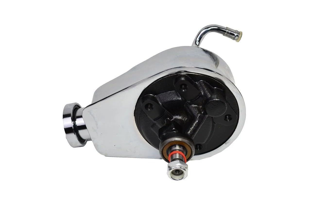 5 Star Speed Chrome Power Steering Pump Saginaw Style Compatible with Chevy GM 1955–1976