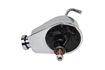 5 Star Speed Chrome Power Steering Pump Saginaw Style Compatible with Chevy GM 1955–1976