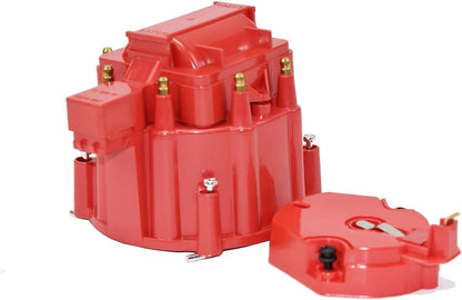 5 Star Speed HEI Distributor Tune-Up Kit with High Output Coil Compatible with GM Style V8 (Red)