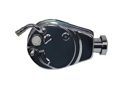 5 Star Speed Chrome Power Steering Pump Saginaw Style Compatible with Chevy GM 1955–1976