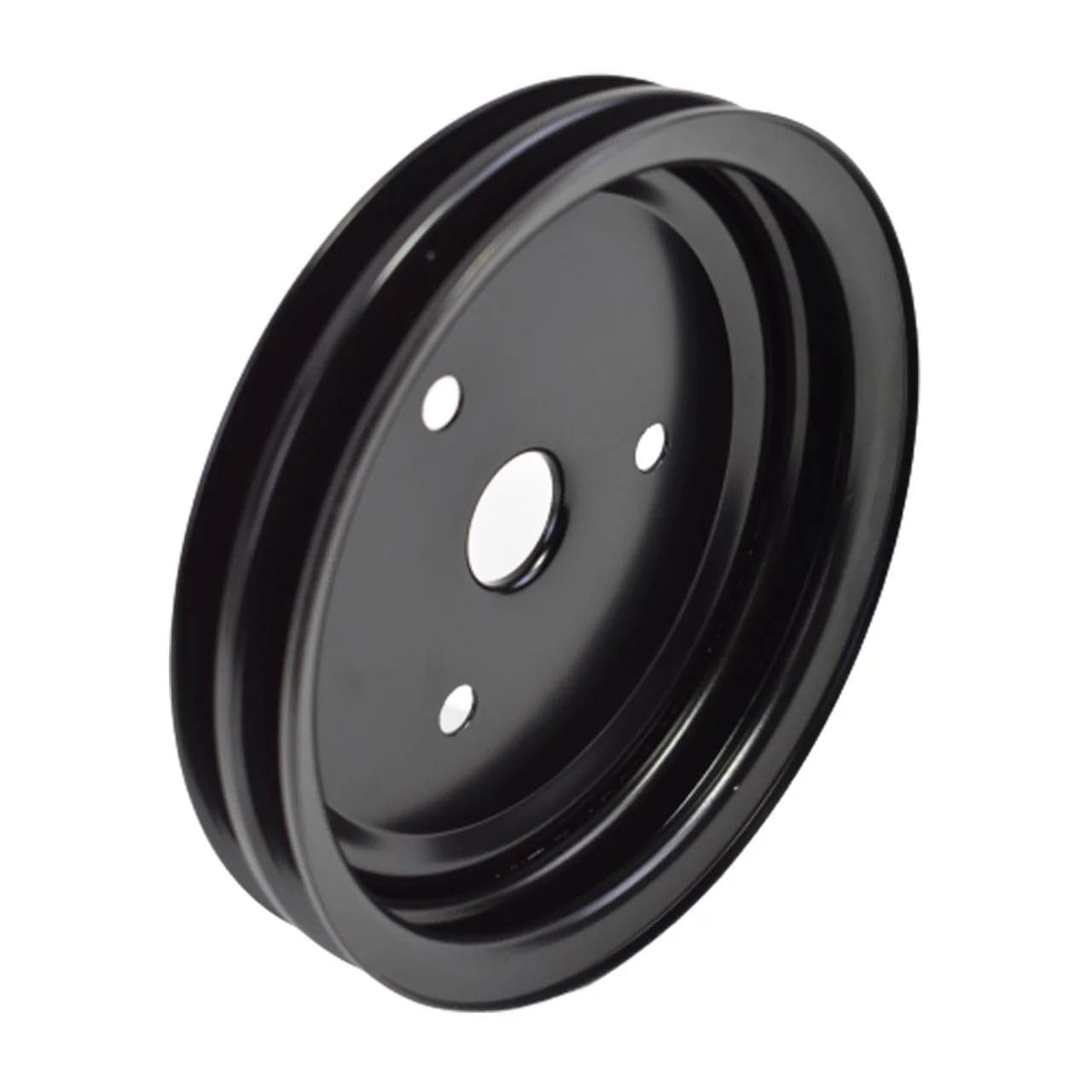 5 Star Speed Crankshaft Pulley Double-Groove SWP Short Water Pump Compatible with Small Block Chevy SBC 262 265 267 283 302 305 307 327 350 400 Black Steel