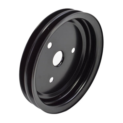 5 Star Speed Crankshaft Pulley Double-Groove SWP Short Water Pump Compatible with Small Block Chevy SBC 262 265 267 283 302 305 307 327 350 400 Black Steel