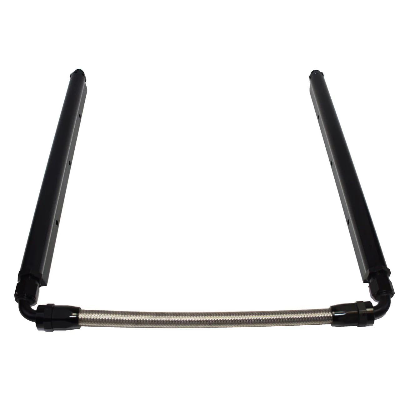 5 Star Speed Billet Aluminum Fuel Rail Kit with Middle Pipe Compatible With LS1 LS2 LS6 Black