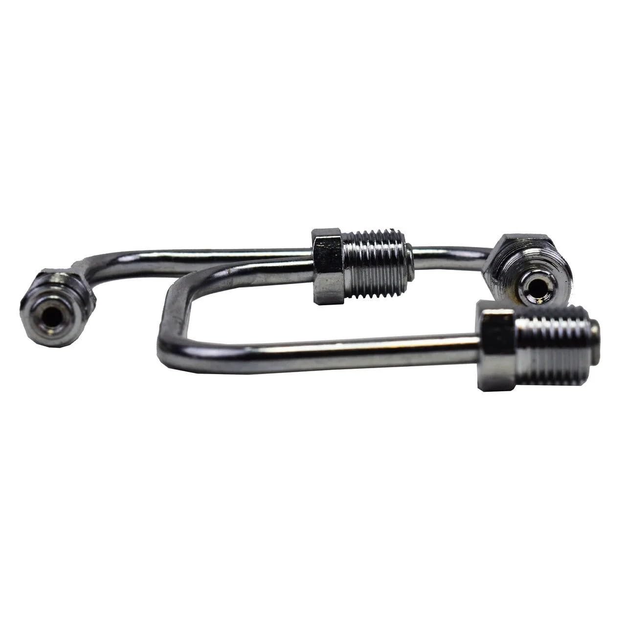 5 Star Speed Bottom Mount Proportioning Valve Line Kit Steel Chrome Compatible with 9/16 and 1/2 Ports