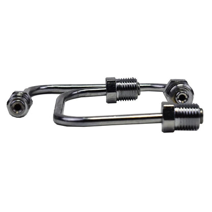 5 Star Speed Bottom Mount Proportioning Valve Line Kit Steel Chrome Compatible with 9/16 and 1/2 Ports
