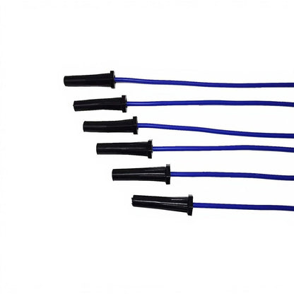 5 Star Speed 8.0mm Blue HEI Spark Plug Wire Set Compatible with Ford Inline 6 170 200 250 300