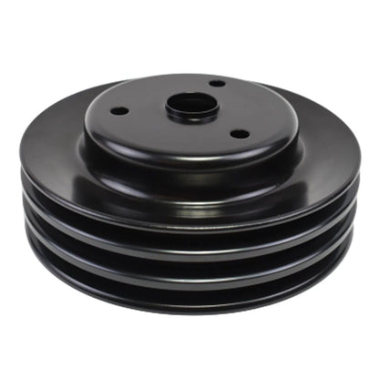 5 Star Speed Crankshaft Pulley Triple-Groove LWP Long Water Pump Compatible with Small Block Chevy SBC 262 265 267 283 302 305 307 327 350 400 Black Steel