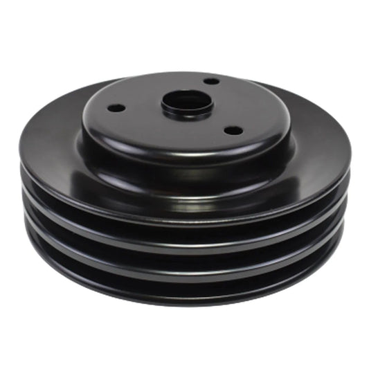 5 Star Speed Crankshaft Pulley Triple-Groove LWP Long Water Pump Compatible with Small Block Chevy SBC 262 265 267 283 302 305 307 327 350 400 Black Steel
