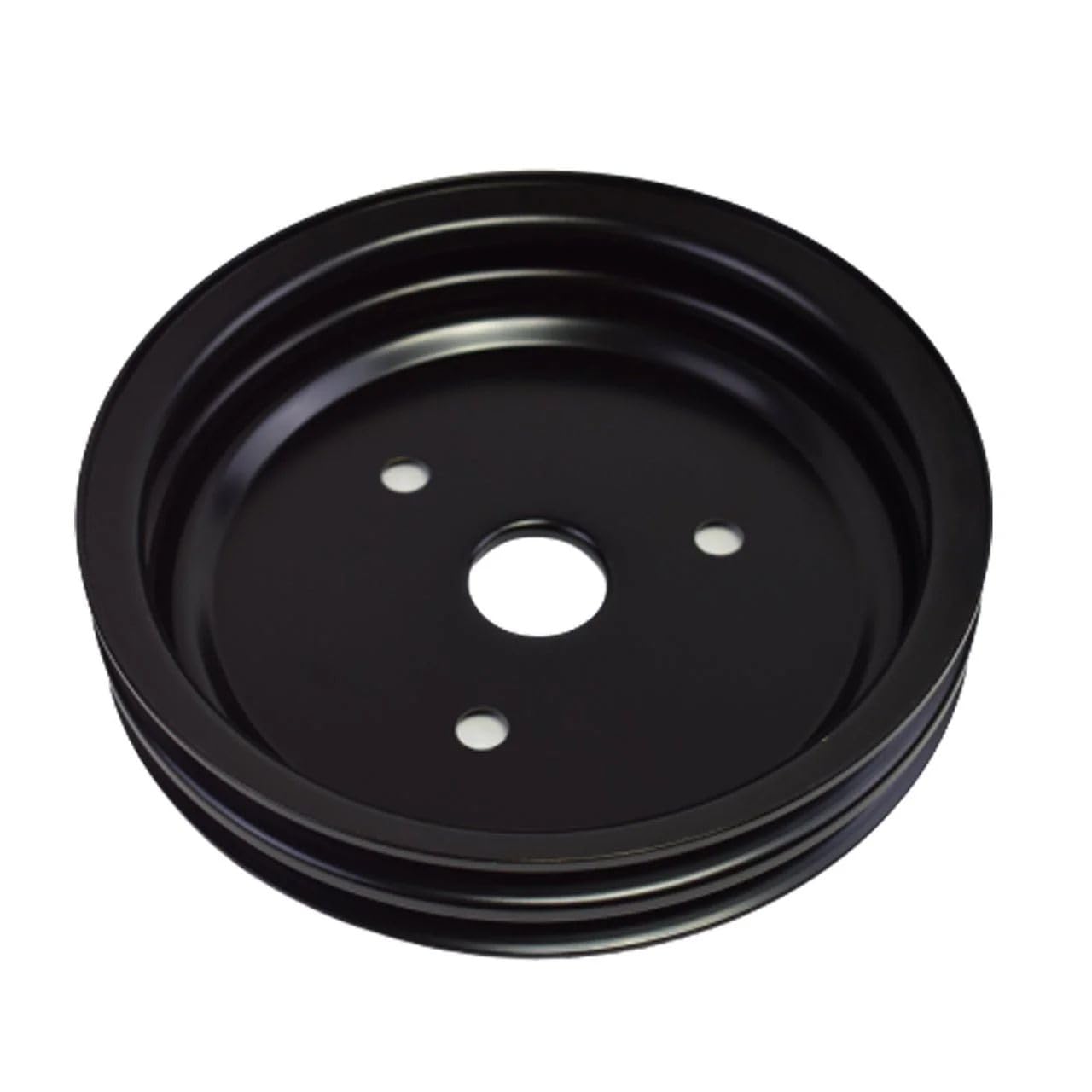 5 Star Speed Crankshaft Pulley Double-Groove SWP Short Water Pump Compatible with Small Block Chevy SBC 262 265 267 283 302 305 307 327 350 400 Black Steel