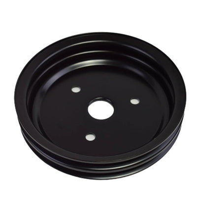 5 Star Speed Crankshaft Pulley Double-Groove SWP Short Water Pump Compatible with Small Block Chevy SBC 262 265 267 283 302 305 307 327 350 400 Black Steel