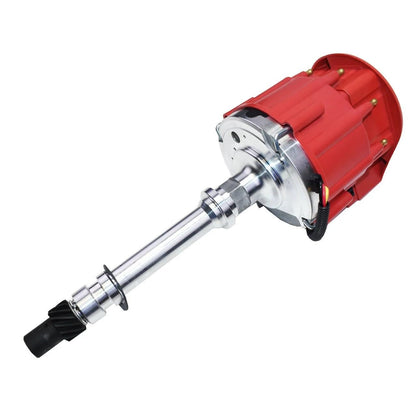 5 Star Speed Marine HEI Distributor Compatible with Chevy V8 305 307 327 350 454 502 Mercruiser Engines with 65K Coil, Red Cap