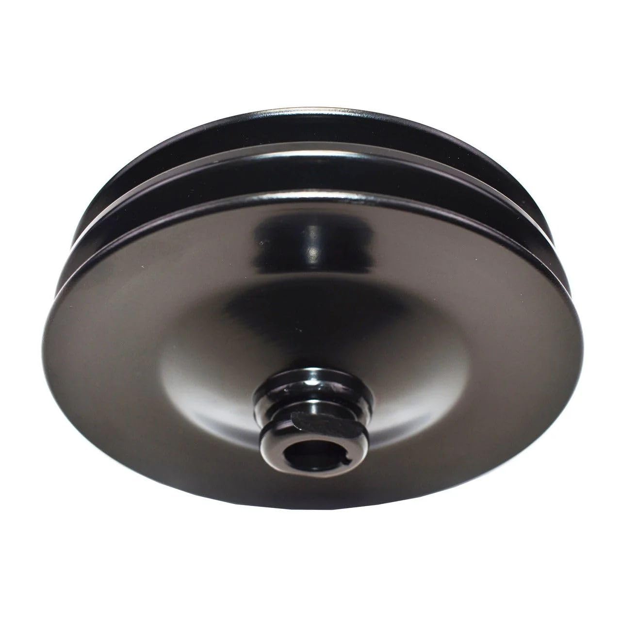 5 Star Speed Saginaw Power Steering Pump Double-Groove Steel Pulley Compatible with GM Black