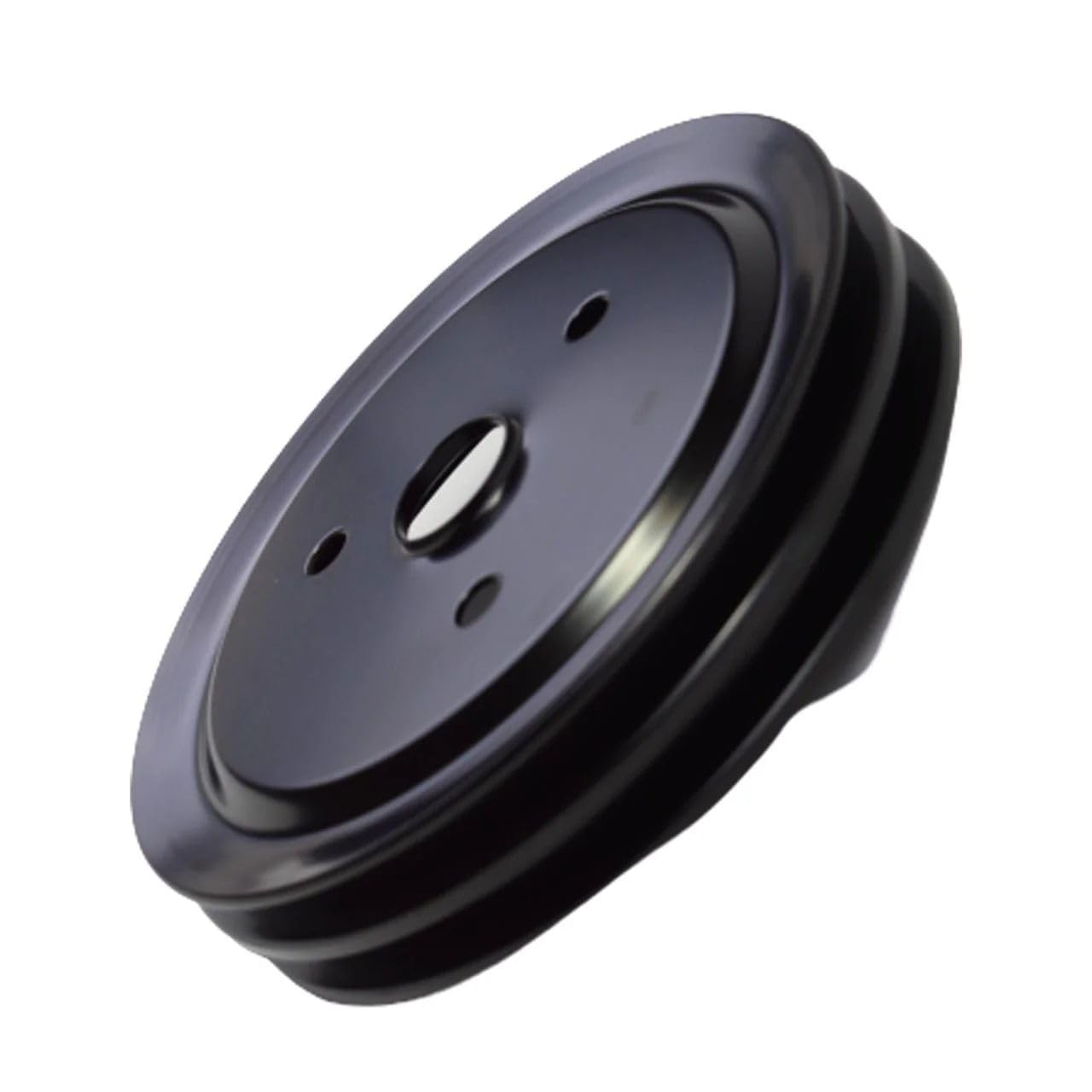 5 Star Speed Crankshaft Pulley Double-Groove SWP Short Water Pump Compatible with Small Block Chevy SBC 262 265 267 283 302 305 307 327 350 400 Black Steel