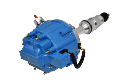 5 Star Speed HEI Distributor with High Output Coil Compatible with Ford FE/FT 330 361 391 V8 5/16" Shaft Blue Cap