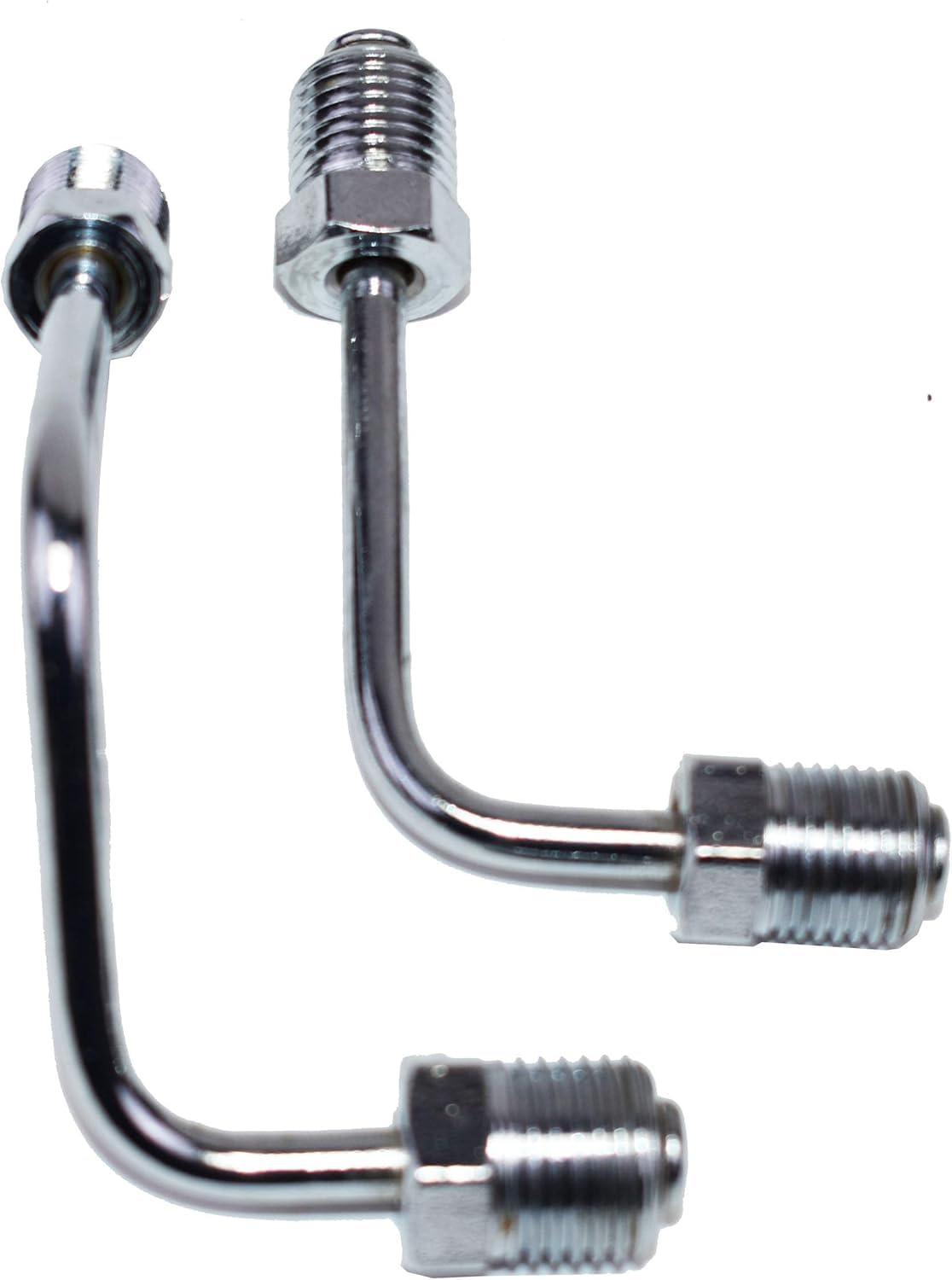 5 Star Speed Chrome Brake Line Set Compatible with Side Mount Proportioning Valve PV2 PV4 Steel