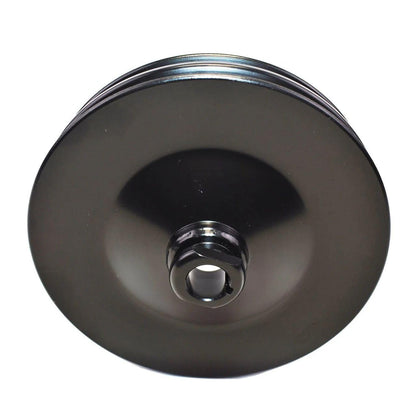 5 Star Speed Saginaw Power Steering Pump Double-Groove Steel Pulley Compatible with GM Black