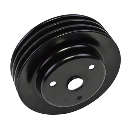 5 Star Speed Crankshaft Pulley Triple-Groove LWP Long Water Pump Compatible with Small Block Chevy SBC 262 265 267 283 302 305 307 327 350 400 Black Steel