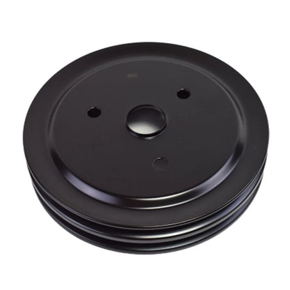 5 Star Speed Crankshaft Pulley Double-Groove SWP Short Water Pump Compatible with Small Block Chevy SBC 262 265 267 283 302 305 307 327 350 400 Black Steel