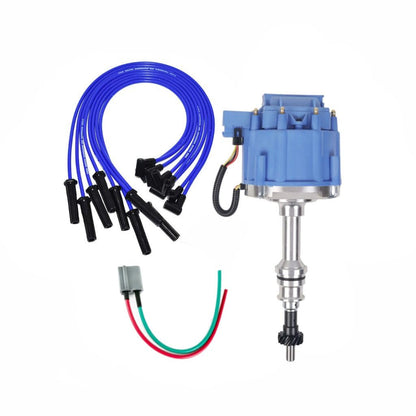 5 Star Speed Marine HEI Distributor Kit Compatible with Ford Big Block BBF 351C 351M 400M 429 460 with 8.0mm Spark Plug Wires