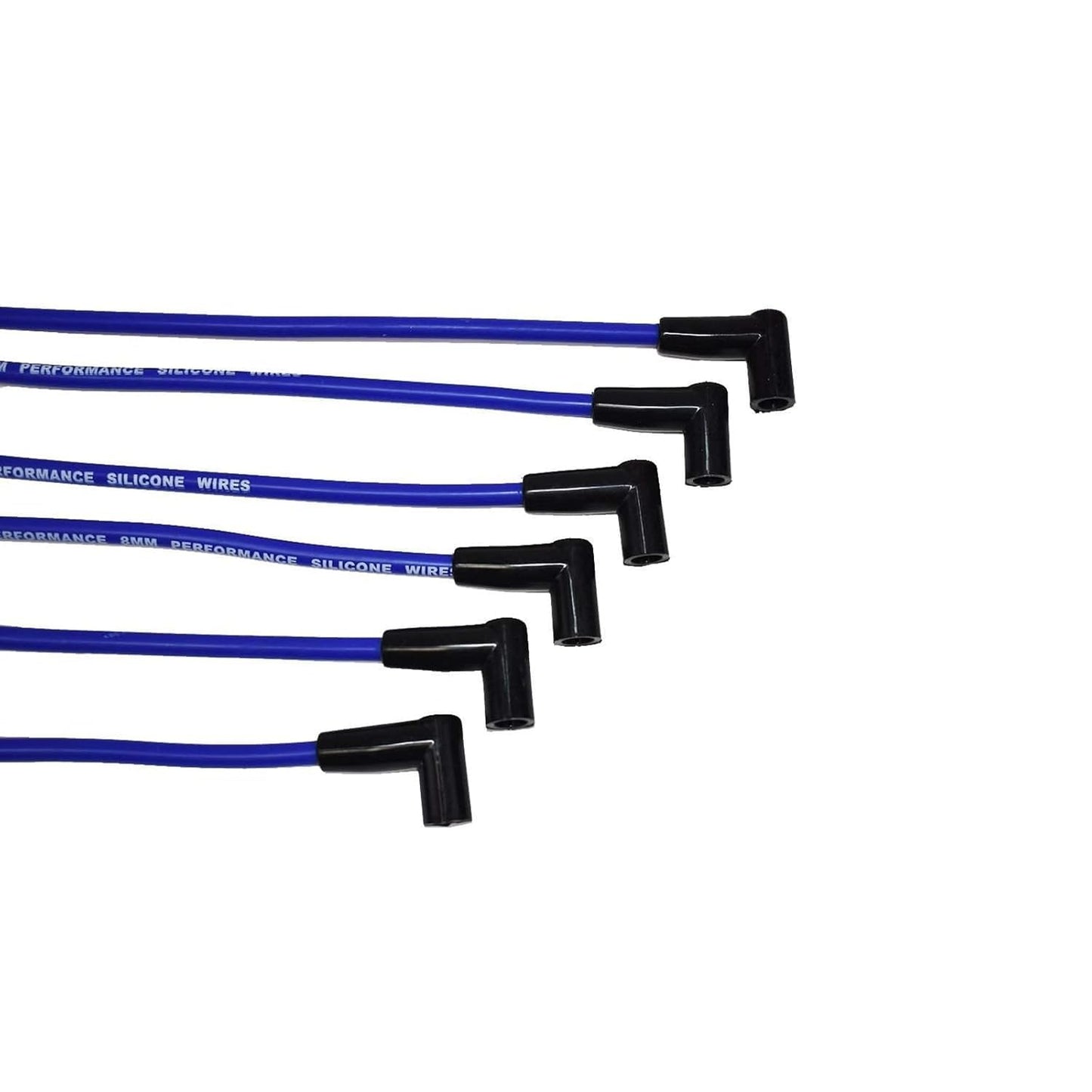 5 Star Speed 8.0mm Blue HEI Spark Plug Wire Set Compatible with Ford BBF FE 351M 352 360 361 370 390 400 427 428 429 460 514
