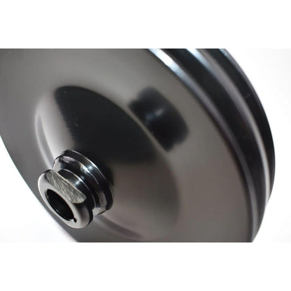 5 Star Speed Saginaw Power Steering Pump Double-Groove Steel Pulley Compatible with GM Black
