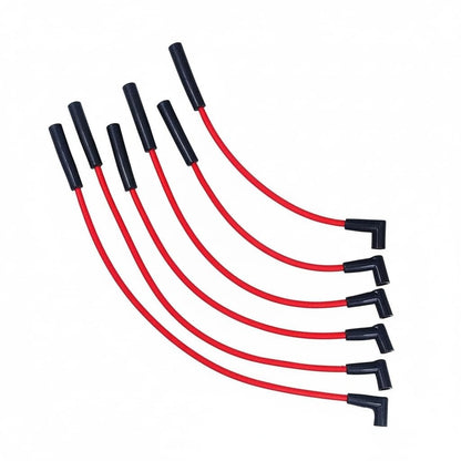 5 Star Speed 8.0mm Red Spark Plug Wire Set Compatible with AMC Jeep 199–282 Inline 6 HEI